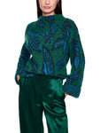 Mystic Plumage Feather Print Sweater <span>ZC41.43M63<span>