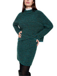 Mystic Plumage Turquoise Stripe Sweater <span>ZC41.52M64<span>