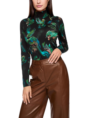 Mystic Plumage Feather Print Polo <span>ZC48.54J27<span>