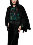 Mystic Plumage Feather Print Chiffon Blouse <span>ZC51.32W82<span>