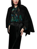 Mystic Plumage Feather Print Chiffon Blouse <span>ZC51.32W82<span>