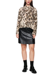 Feminine Rigour Animal Print Sweater <span>ZC41.18M33<span>