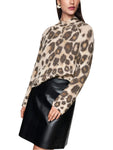 Feminine Rigour Animal Print Sweater <span>ZC41.18M33<span>