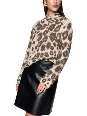 Feminine Rigour Animal Print Sweater <span>ZC41.18M33<span>