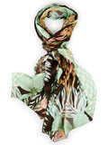 Prettied Up Print Silk Scarf <span>B4.15Z09<span>