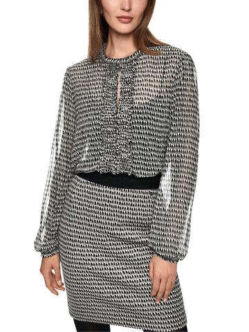 City Tour Print Chiffon Blouse <span>ZC51.22W97<span>