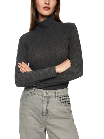 City Tour Charcoal Lurex Polo <span>ZC48.28J34<span>