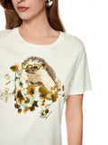 Fading Flowers Hedgehog T-shirt <span>BC48.32J67<span>