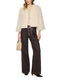 Fading Flowers Cream Fluffy Jacket <span>BC31.10W06<span>