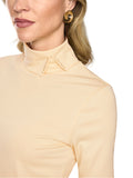 Fading Flowers Buttermilk T-shirt with High Collar <span>BC48.18J14<span>