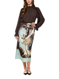 Fading Flowers Print Midi Skirt <span>BC71.11W53<span>