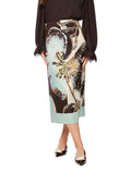 Fading Flowers Print Midi Skirt <span>BC71.11W53<span>