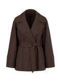 Fading Flowers Brown Wool Coat <span>BC12.04W33<span>