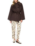 Fading Flowers Brown Wool Coat <span>BC12.04W33<span>