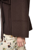 Fading Flowers Brown Wool Coat <span>BC12.04W33<span>
