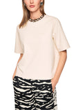 Tigermania Tiger Print Neckline T Shirt <span>AS48.03J54<span>