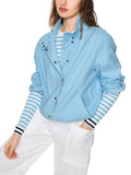 Salty Breeze Pale Blue Cotton Jacket <span>AS31.35W48<span>
