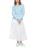 Salty Breeze Long Sleeve Stripe Top With 1/4 Zip Detail <span>AS48.42J90<span>