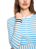 Salty Breeze Long Sleeve Stripe Top With 1/4 Zip Detail <span>AS48.42J90<span>
