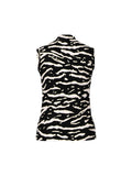 Tigermania Tiger Print Sleeveless Top <span>AS61.02J10<span>