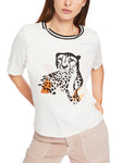 Fit For Leo Leopard Design T-Shirt <span>XS48.28J07<span>