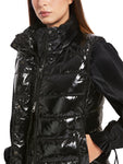 Fit For Leo Black Shiny Quilted Gilet <span>XS37.03W36<span>