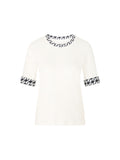 Logomania Ivory Print T-Shirt <span>ZS48.18J55<span>