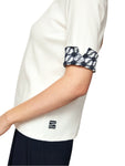 Logomania Ivory Print T-Shirt <span>ZS48.18J55<span>