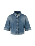 Logomania Short Sleeve Box Style Denim Jacket <span>ZS51.12D03<span>