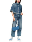 Logomania Short Sleeve Box Style Denim Jacket <span>ZS51.12D03<span>