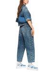 Logomania Short Sleeve Box Style Denim Jacket <span>ZS51.12D03<span>