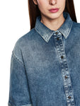 Logomania Short Sleeve Box Style Denim Jacket <span>ZS51.12D03<span>