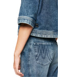 Logomania Short Sleeve Box Style Denim Jacket <span>ZS51.12D03<span>