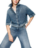 Logomania Short Sleeve Box Style Denim Jacket <span>ZS51.12D03<span>
