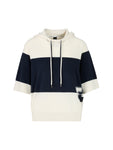Logomania Wool Stripe Short Sleeve Hoody <span>ZS41.06M52<span>