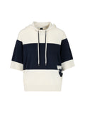 Logomania Wool Stripe Short Sleeve Hoody <span>ZS41.06M52<span>