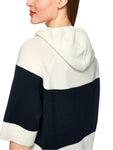 Logomania Wool Stripe Short Sleeve Hoody <span>ZS41.06M52<span>