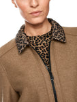 Dodgy Dogs Wool Jacket With leopard Print Collar <span>ZS31.15J30<span>