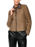 Dodgy Dogs Wool Jacket With leopard Print Collar <span>ZS31.15J30<span>