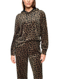 Dodgy Dogs Leopard Print Velour Hoody <span>ZS44.16J65<span>