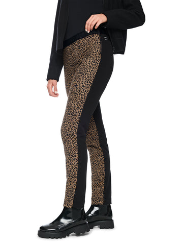 Dodgy Dogs Siena Trousers With Leopard Print On The Front <span>WZS81.41W29<span>