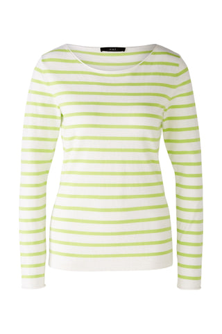 Lime Stripe Light Cotton Sweater <span>88324<span>