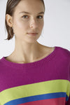 Cotton Amethyst/Lime Stripe Sweater <span>86650<span>