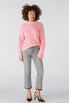 Two Tone Cotton Crew Neck Sweater <span>89582<span>