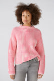 Two Tone Cotton Crew Neck Sweater <span>89582<span>