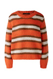 Orange Stripe Chunky Knit Sweater <span>89937<span>