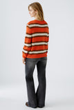 Orange Stripe Chunky Knit Sweater <span>89937<span>