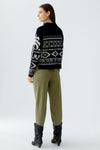 Rodeo Romance Intarsia Navy Sweater <span>94309<span>