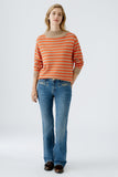 Caramel/Orange Stripe Sweater <span>89934<span>