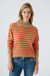 Caramel/Orange Stripe Sweater <span>89934<span>